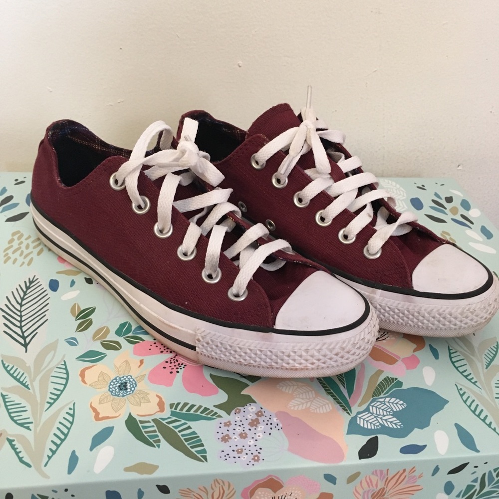 Maroon Converse